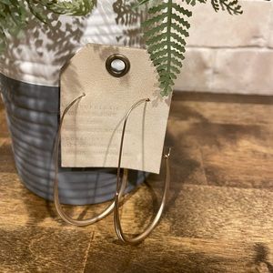 Brushed gold, Anthropologie earrings. New w/ tag.